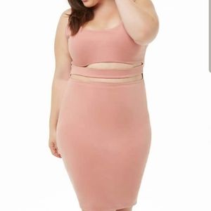 Pink Cutout Bodycon Dress